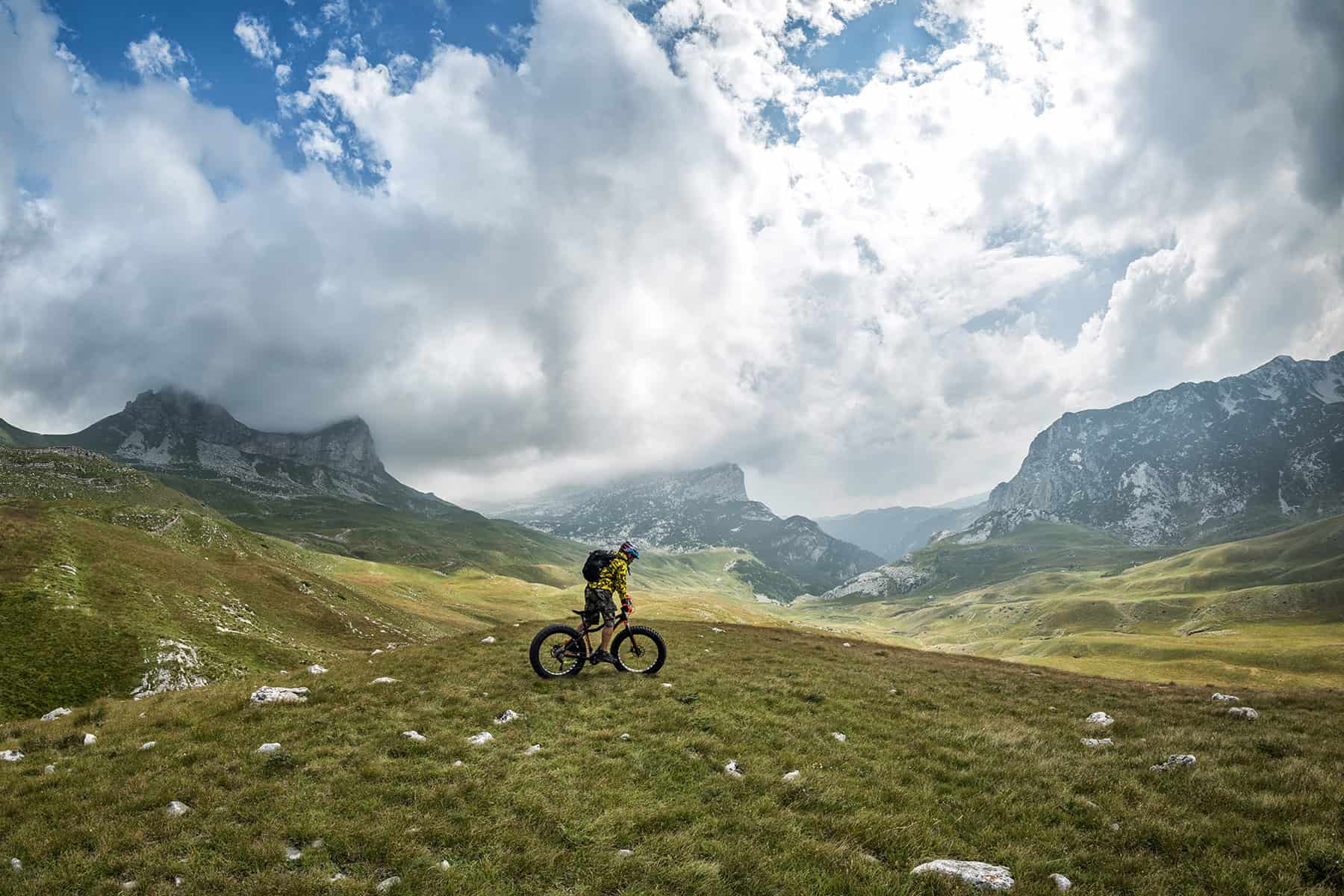 Biking on Kosanica road