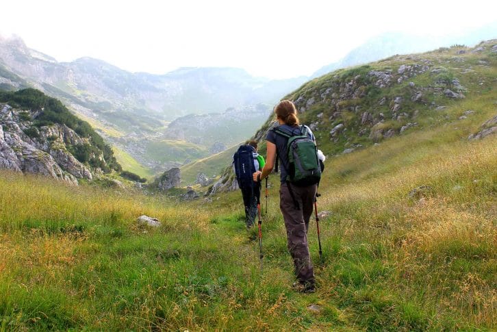 hiking in mrtvica montenegro