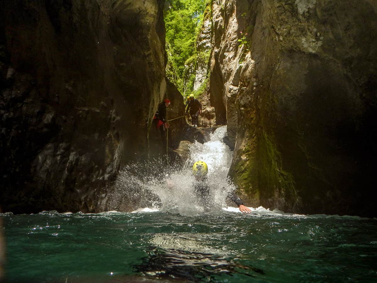 Amazing nature and splash water Nevidio Canyon