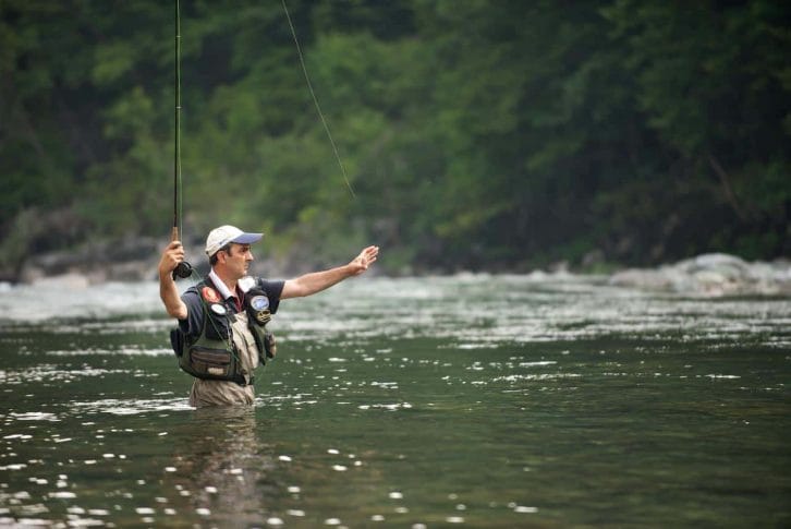 Fishing on Tara river