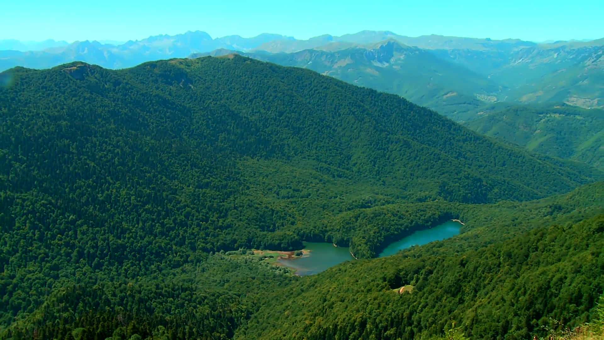 Amazing view on Biograd Lake and Biogradska Gora National Park