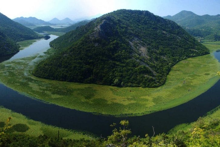 Panorama view Skadar Lake