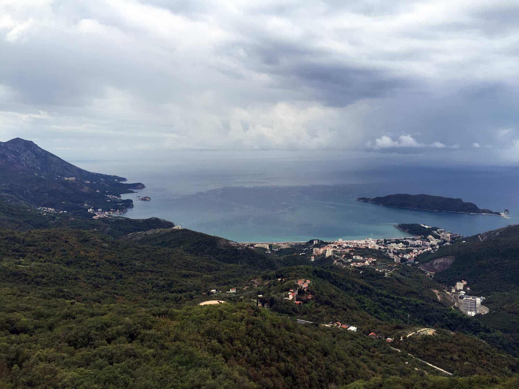View on Bečiće, Montenegro
