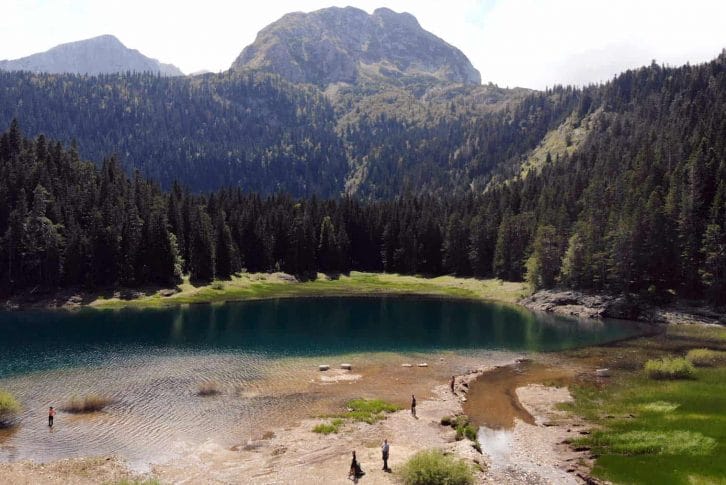 View on Black Lake and mountains