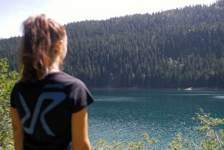 Girl watching at Black Lake