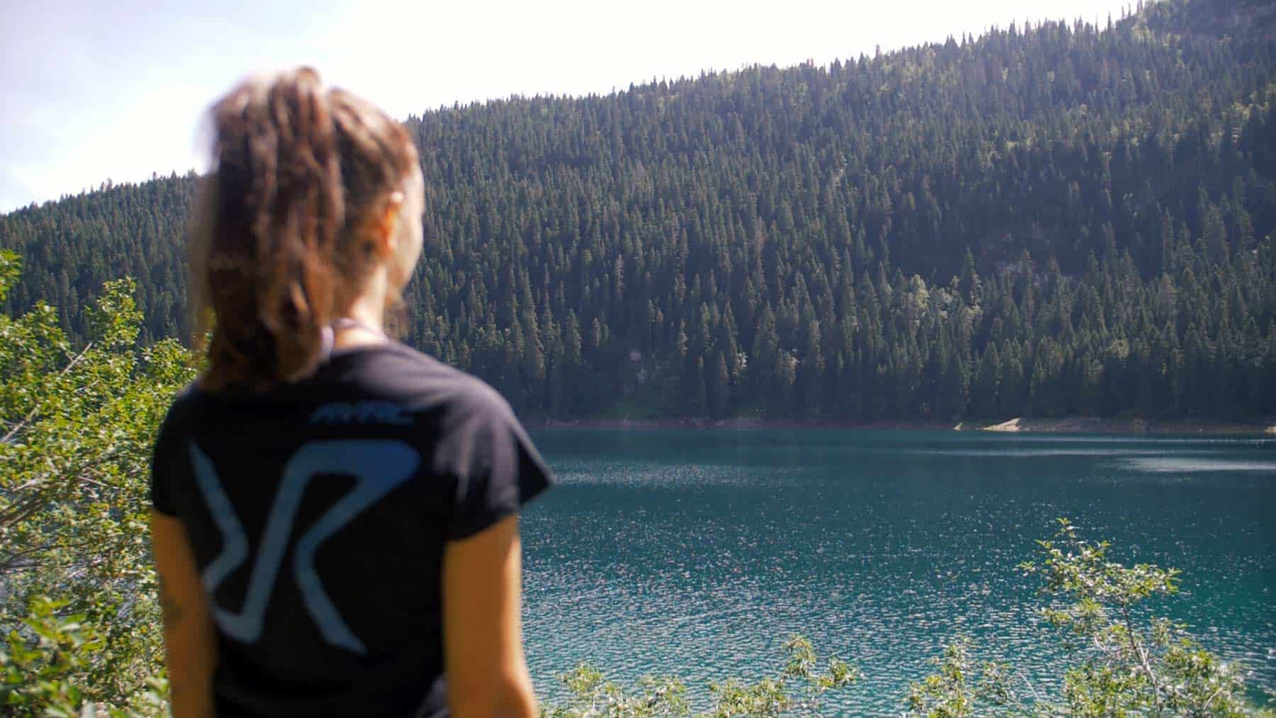 Girl watching at Black Lake