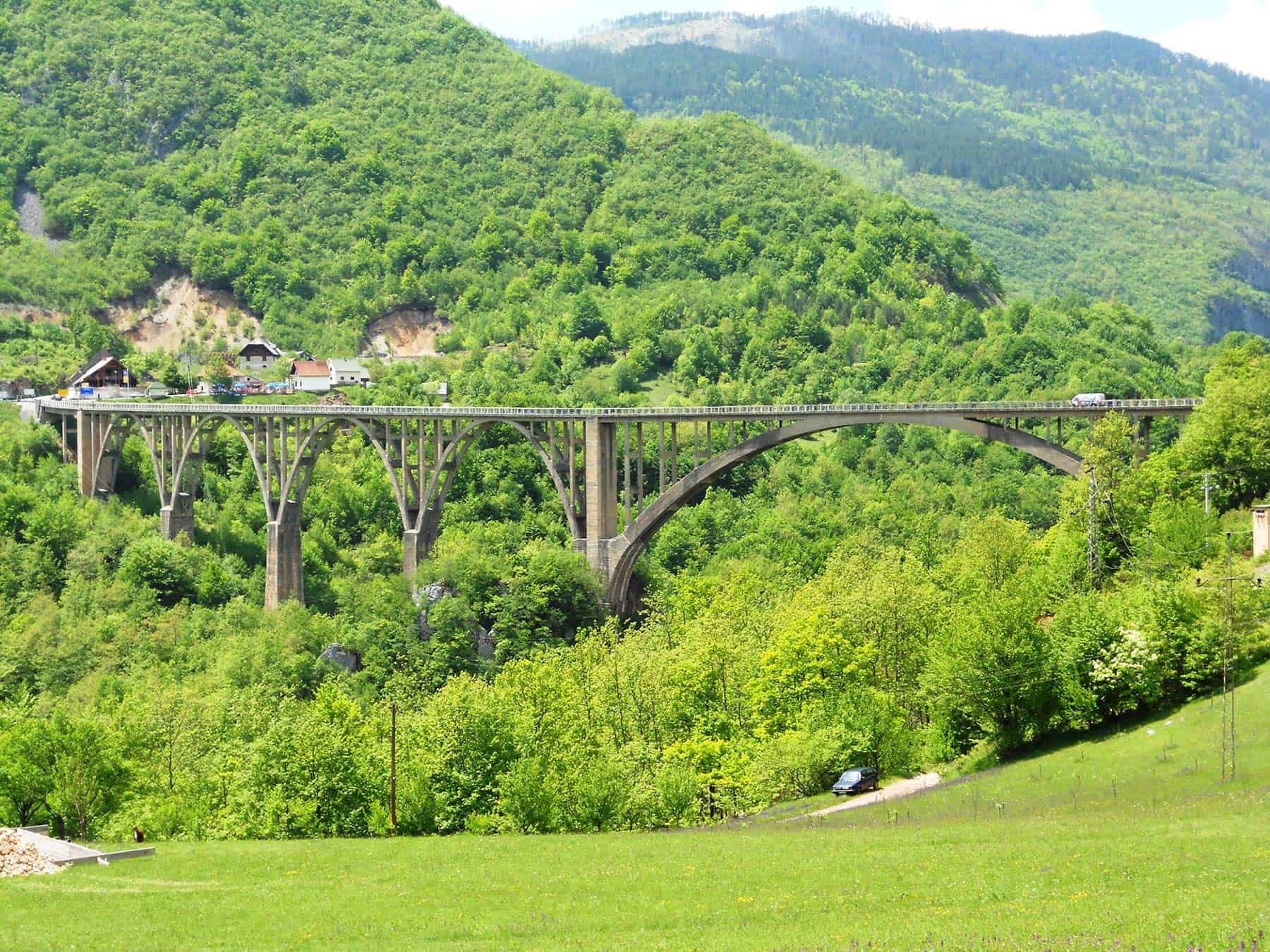 Djurdjevica Tara bridge view