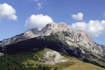 Durmitor peak Bobotov kuk in Montenegro