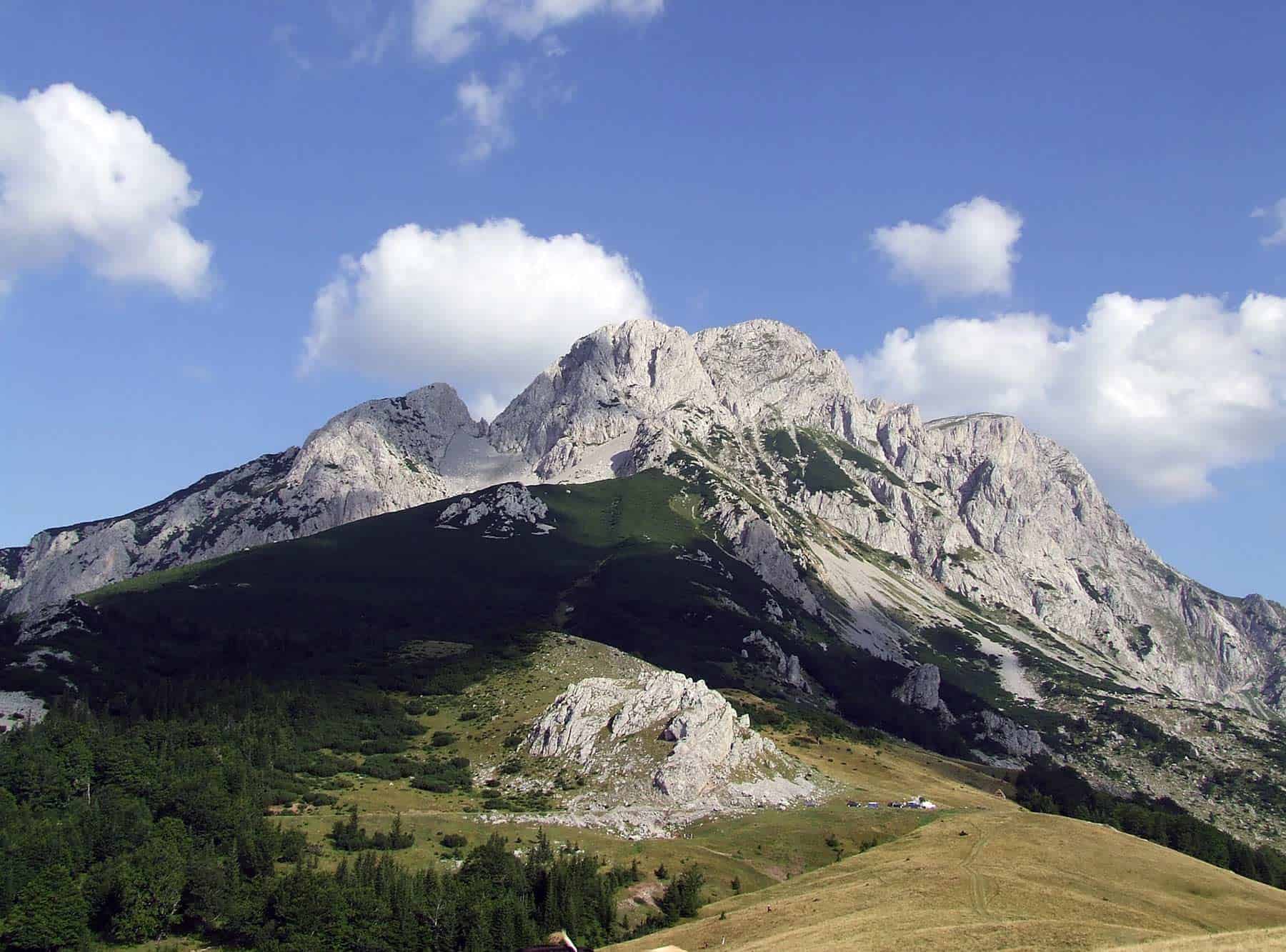 Durmitor peak Bobotov kuk in Montenegro