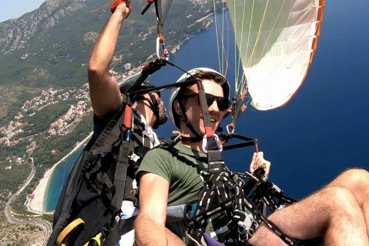 Paragliding Budva, amazing view