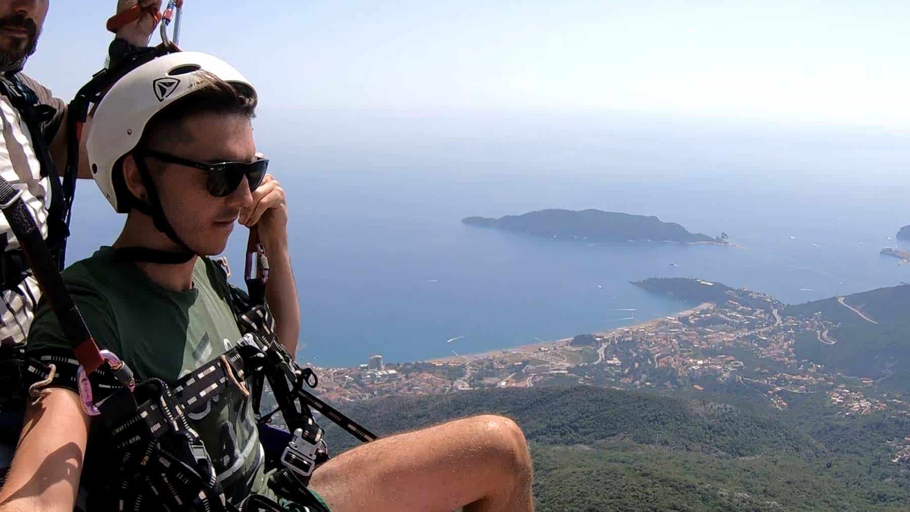 Paragliding Budva, amazing view