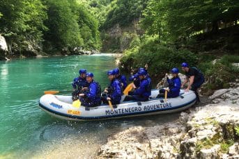 The start point for rafting Šljivansko