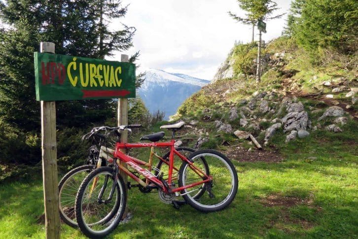 Biking on Ćurevac viewpoint