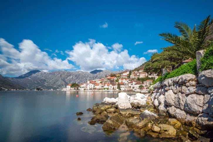 View of the Perast old town