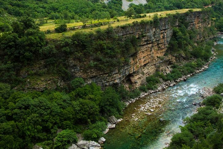 Beautiful view on Moraca Canyon