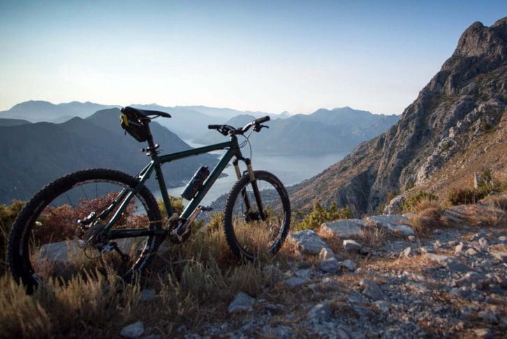 Mountain biking on Lovćen