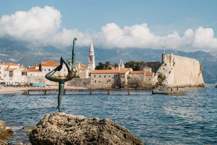 Side view on Budva Old Town-Montenegro Adventure