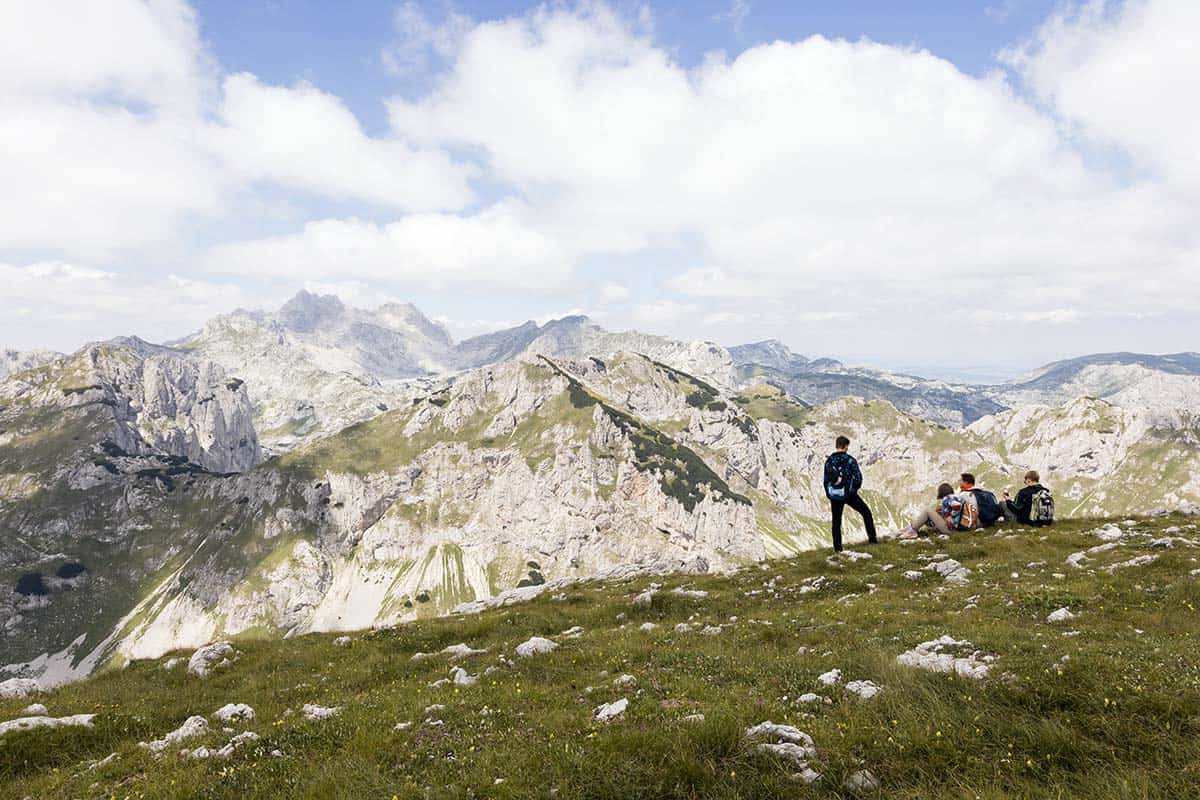 hikers-take-a-break-durmitor-national-park-montenegro-adventure Hikers take a break, Durmitor Montenegro