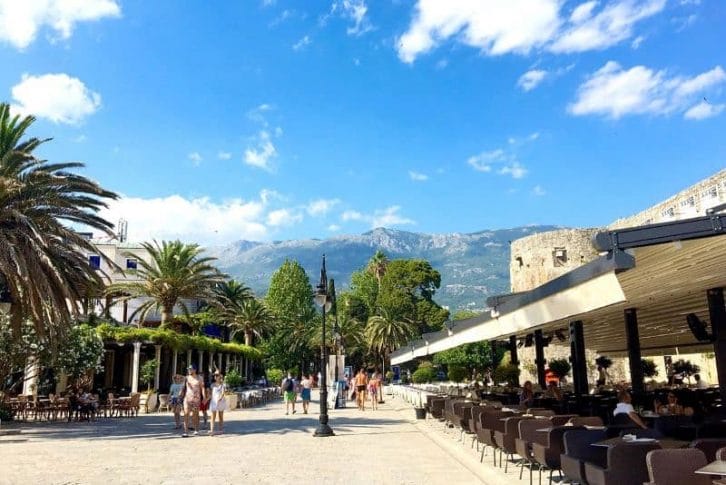 View to Budva streets