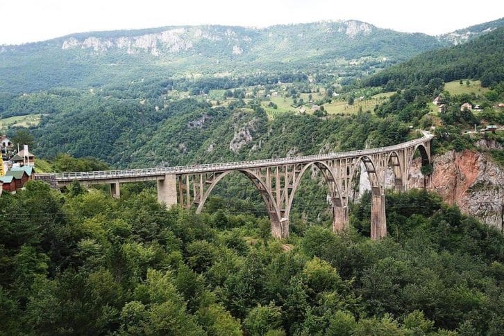 Tara Djurdjevica bridge in Durmitor National Park