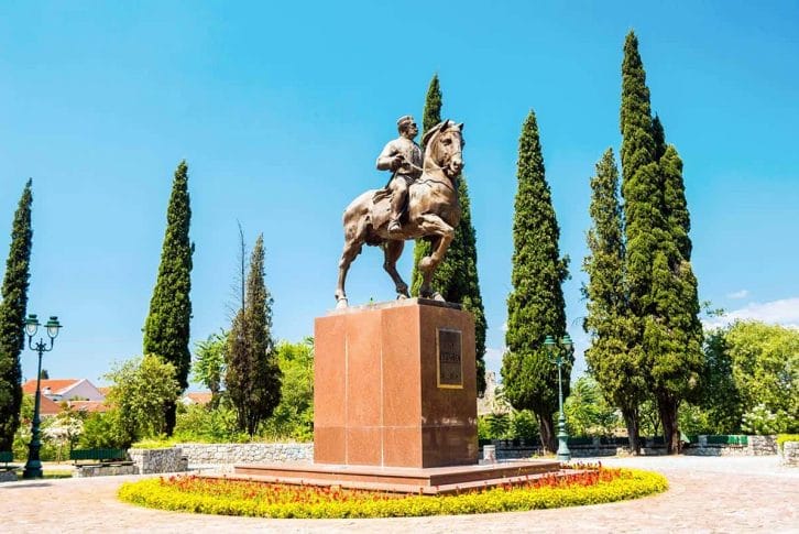 King Nikola statue in Podgorica