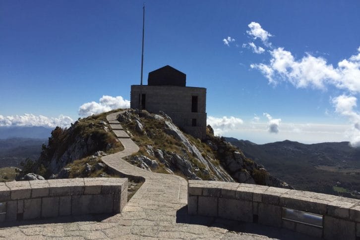 Njegos mausoleum with view from Gumno