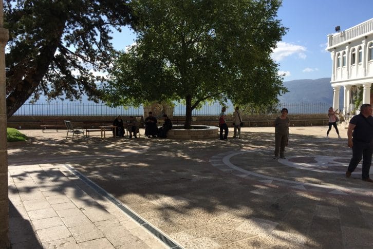 Ostrog Holy Trinity Church garden