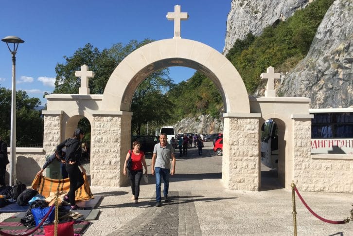 Ostrog Monastery entrance