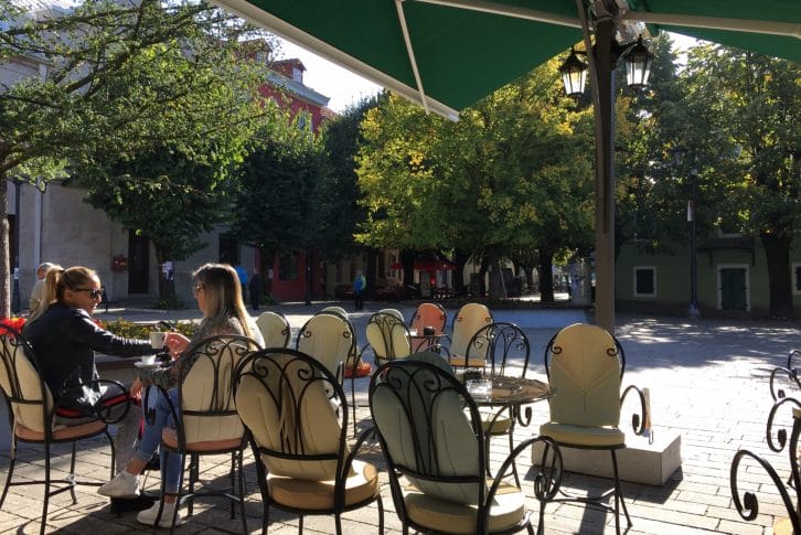 The historical postcard of Montenegro - Coffee bar