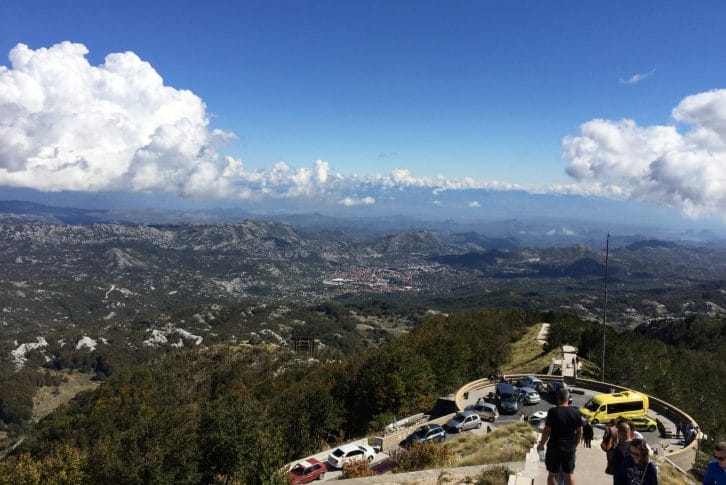 View from Njegoš’s mausoleum