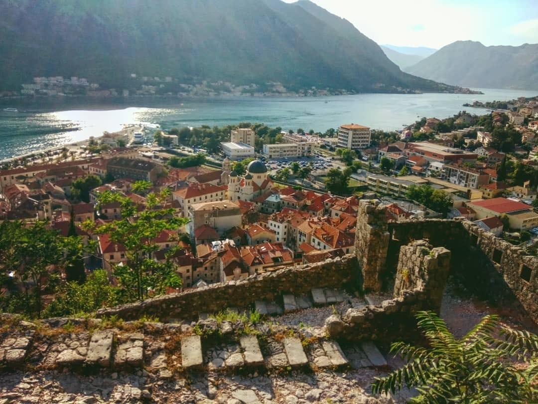 kotor fortress bay of kotor Montenegro