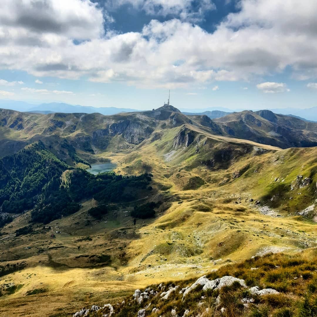 Bjelasica view on Pesica Lake and Zekova Glava peak