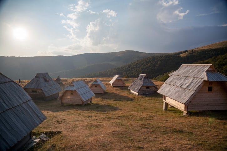 Bjelasica Vranjak Katun at sunrise
