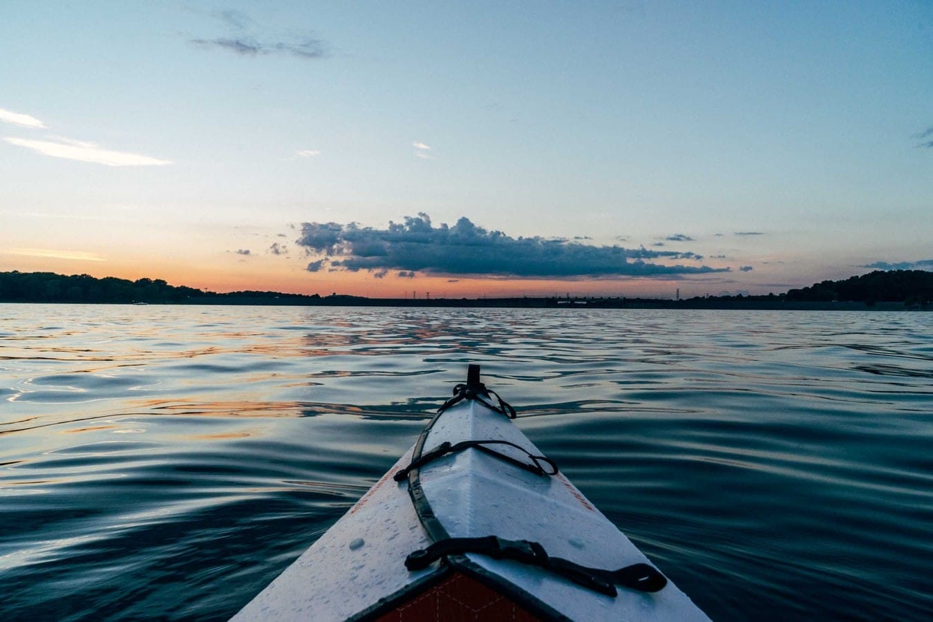 Sunset kayaking on Adriatic Sea Montenegro