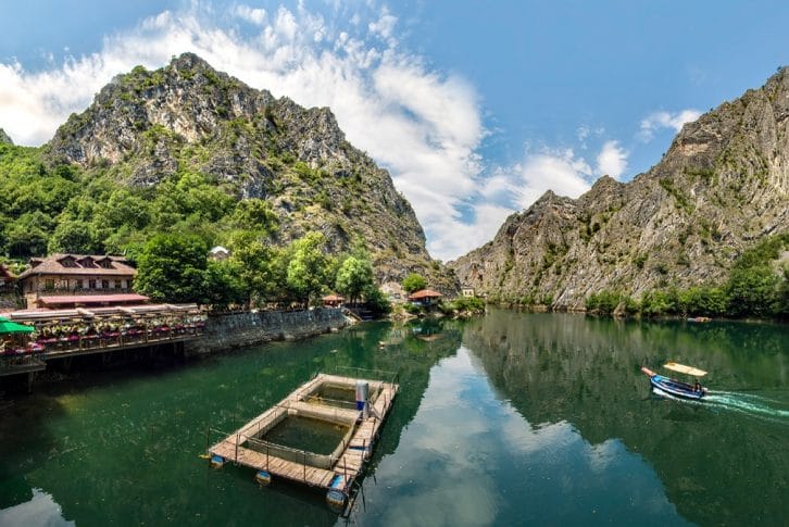 Matka canyon near Skopje Macedonia