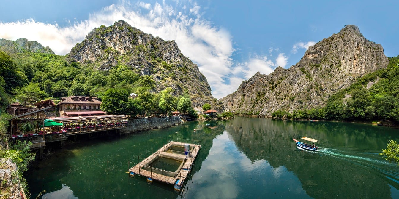 Matka canyon near Skopje Macedonia