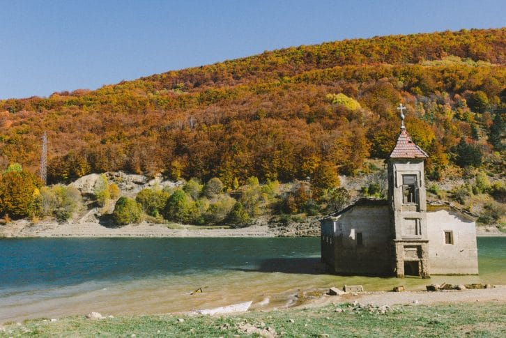 St Nicholas church in Mavrovo National Park Macedonia