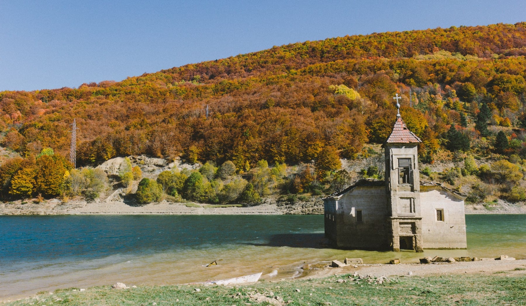 St Nicholas church in Mavrovo National Park Macedonia