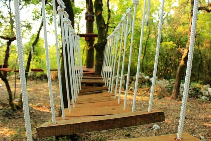 Go steps on Adventure Park at Konavle