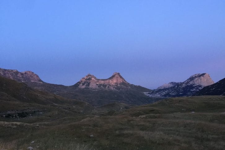 Sunset panorama Sedlo, Durmitor