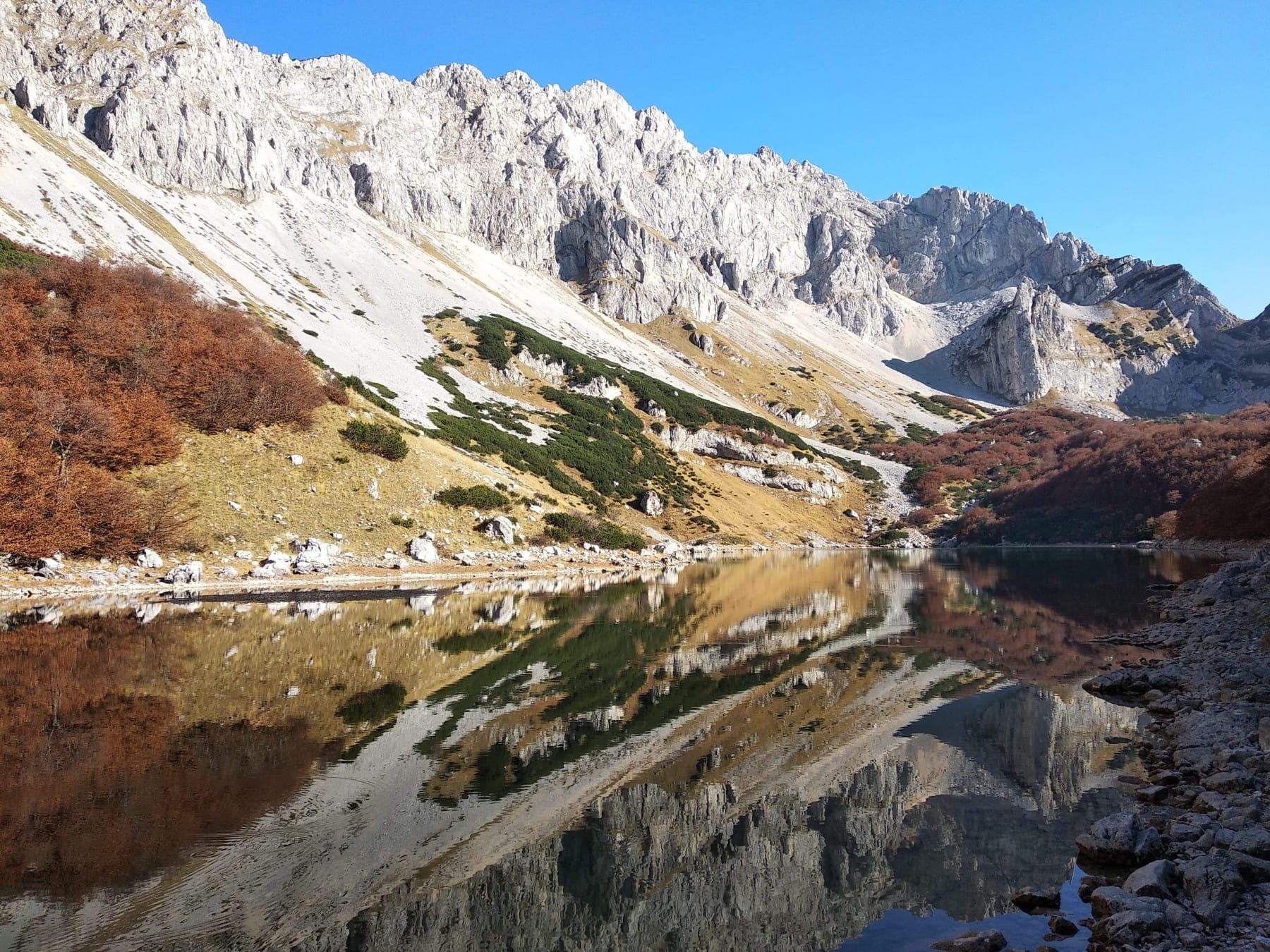 Skrcka lakes surface of lake water