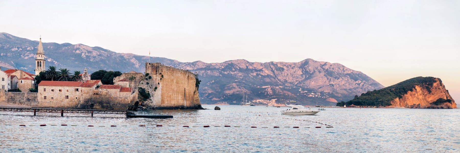 Evening in the Old Town of Budva. Montenegro