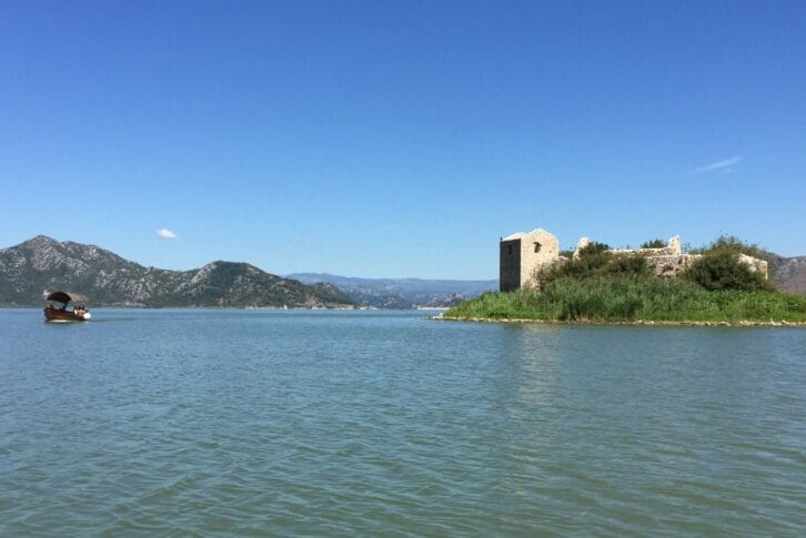 View on mountains and water, Skadar Lake
