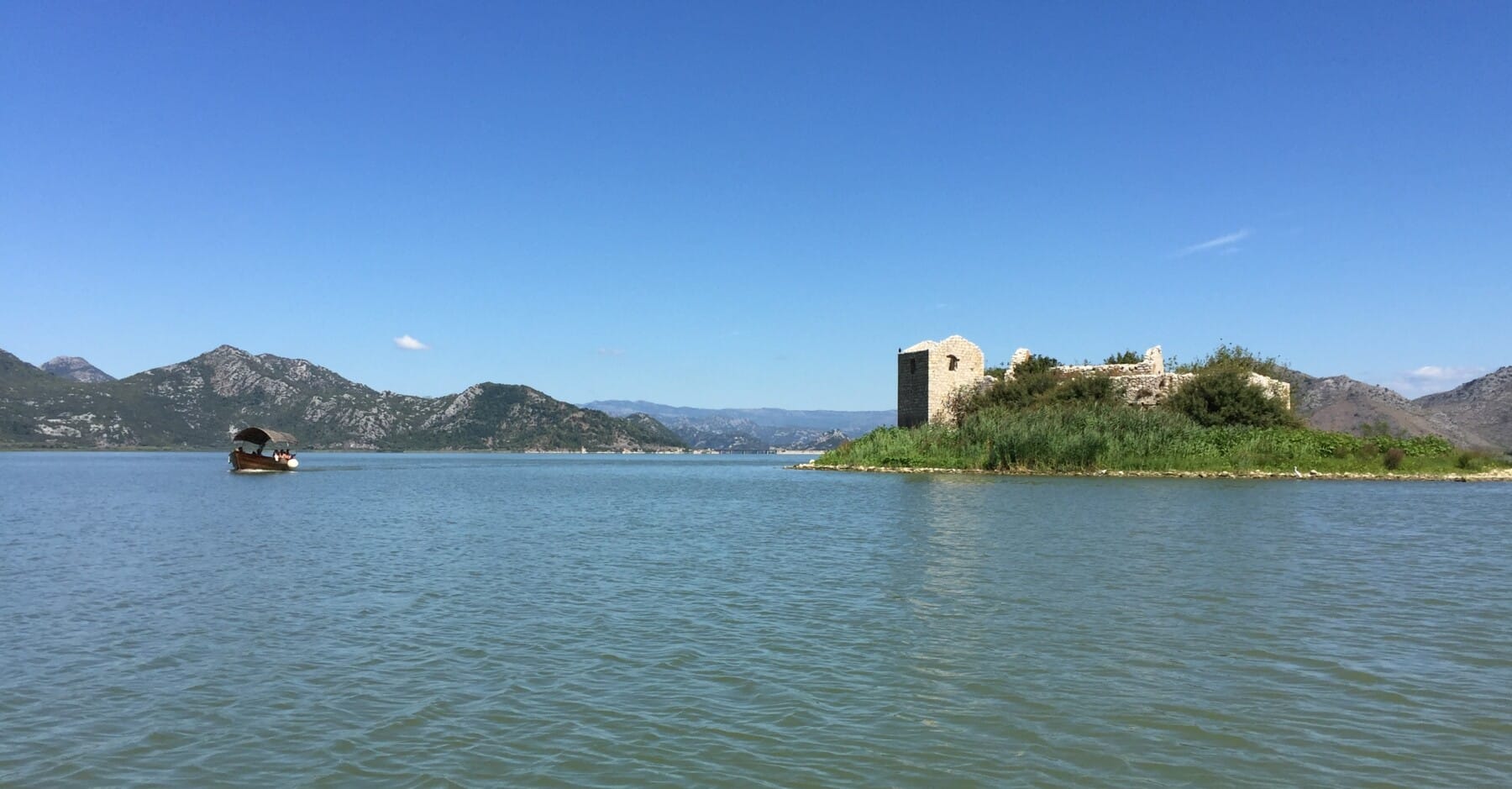 View on mountains and water, Skadar Lake