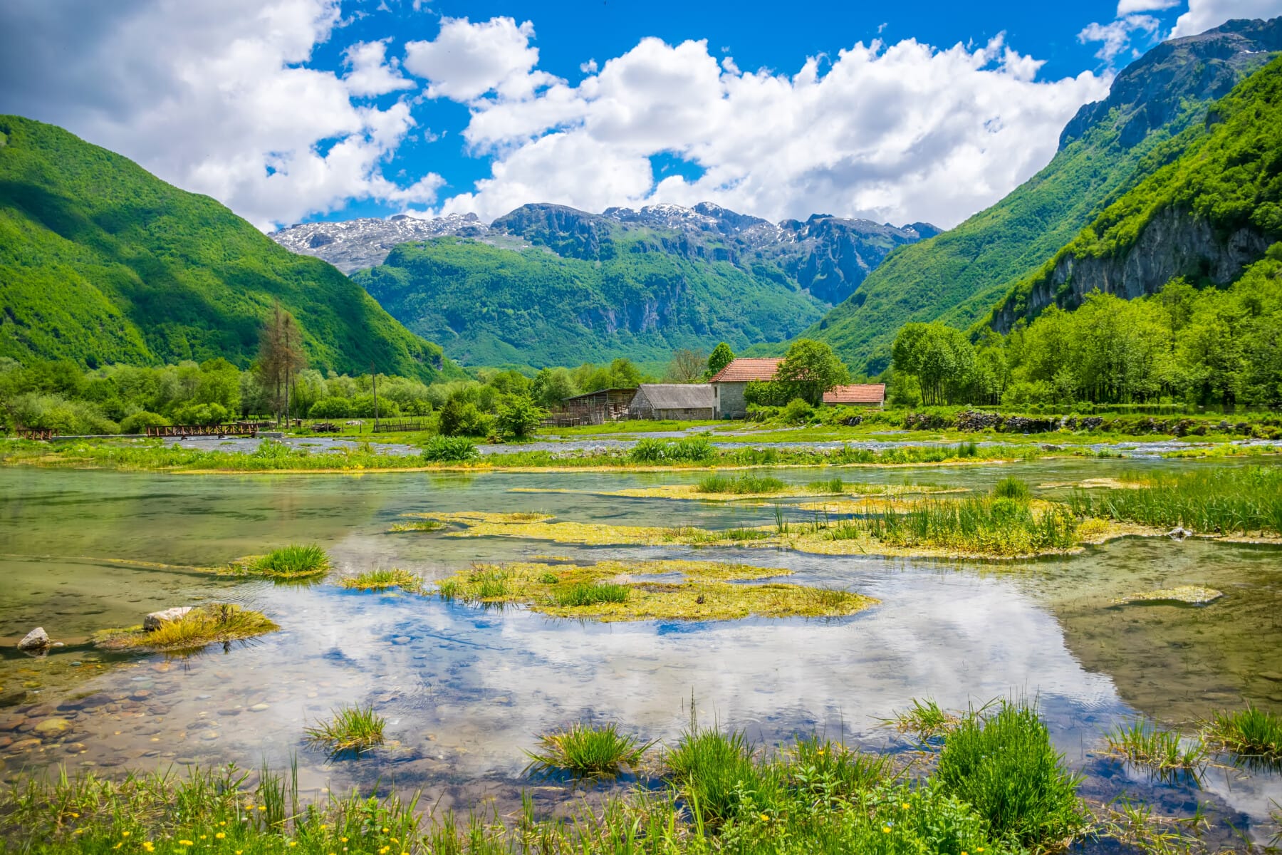 Famous springs Ali-Pasha are located near the Prokletije mountains.