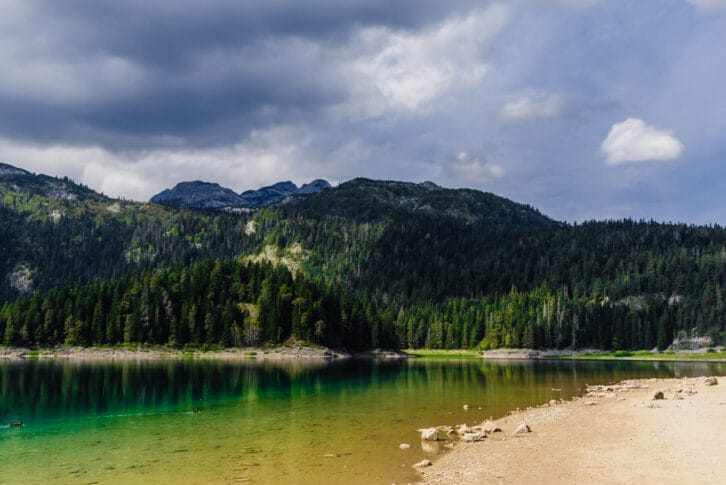 Black Lake and its surroundings in the national park Durmitor, Montenegro