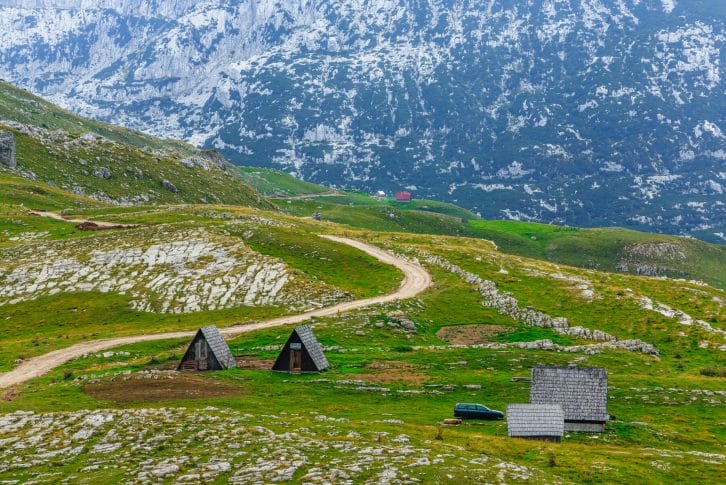 National Park Durmitor, a mountain pass, Montenegro