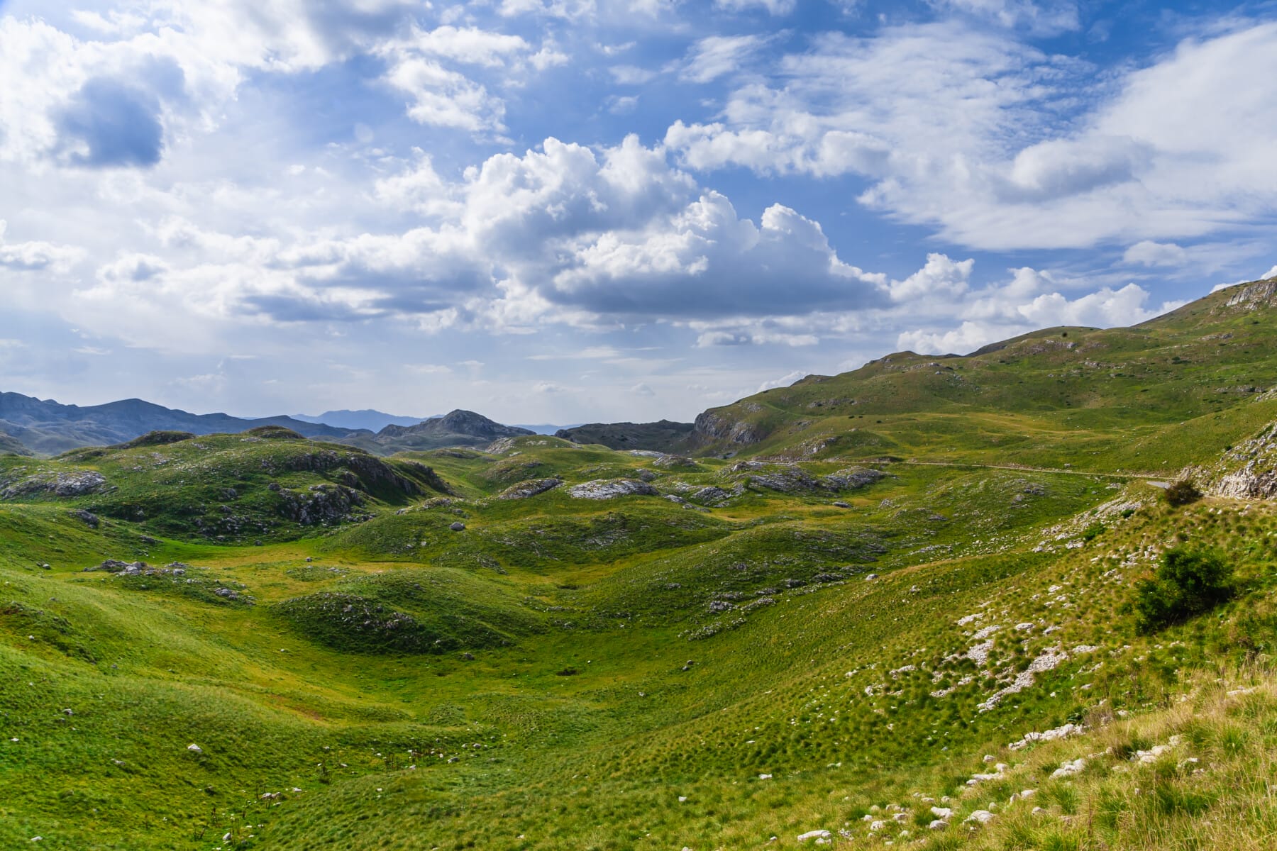 National Park Durmitor, a mountain pass, Montenegro