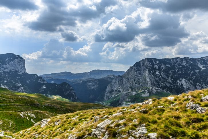 National Park Durmitor, a mountain pass, Montenegro