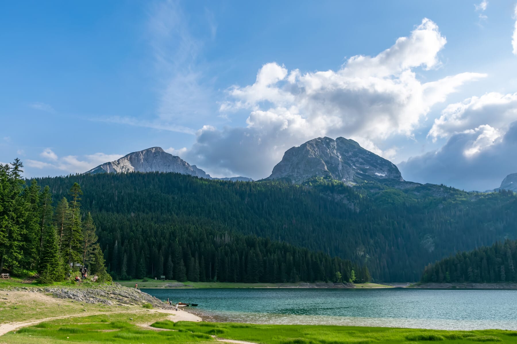 The picturesque Black Lake is located in the Durmitor National Park.